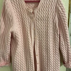 Cherokee Soft Pink Knit Sweater